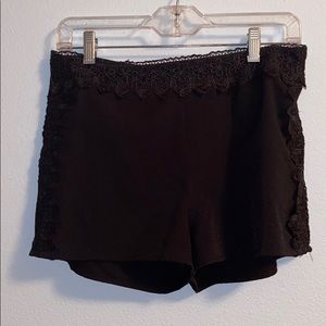 Black flowy shorts